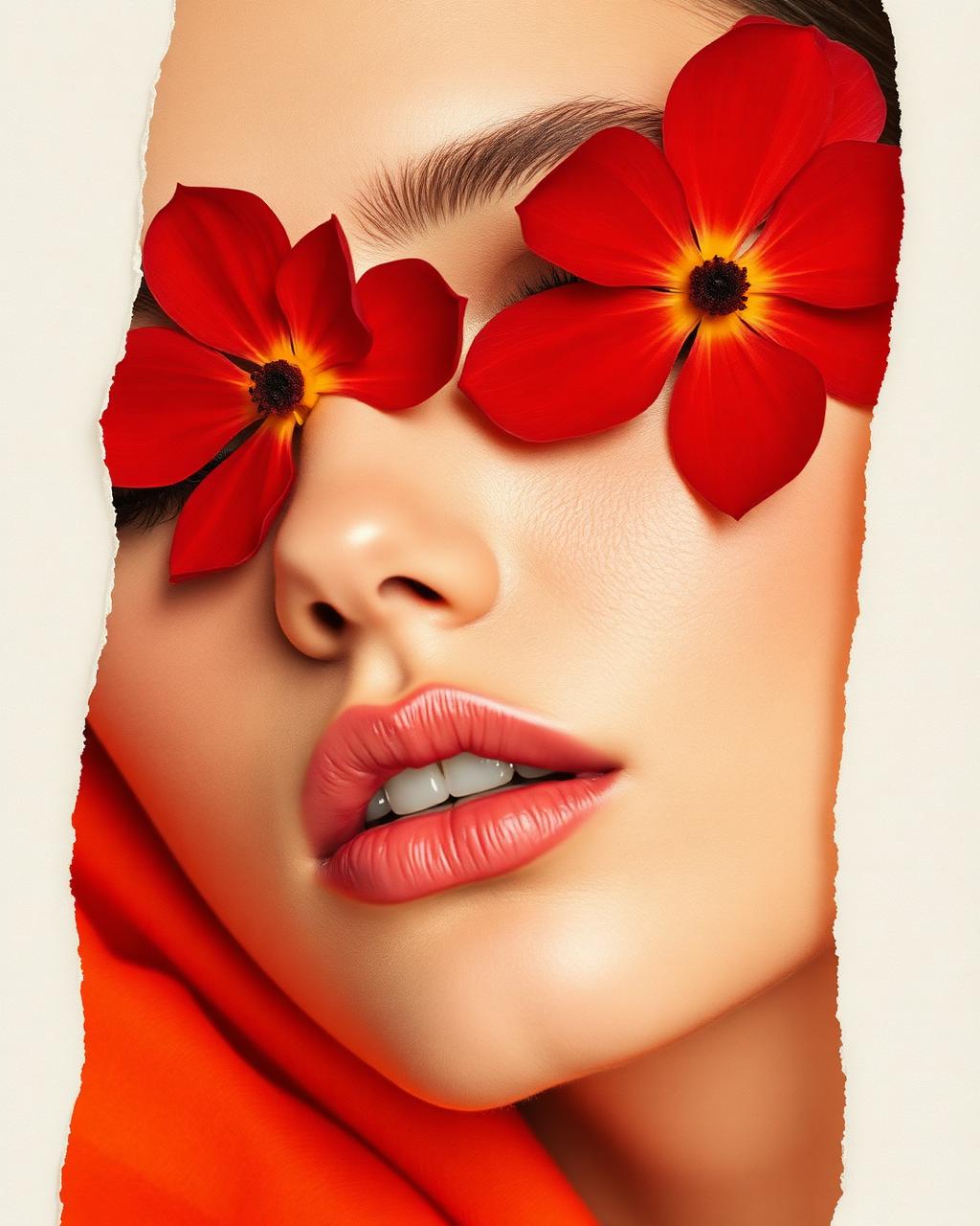 Cookie in an expressive beauty editorial